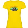 T Shirt Moto Racer Maniac Manche Courte Femme