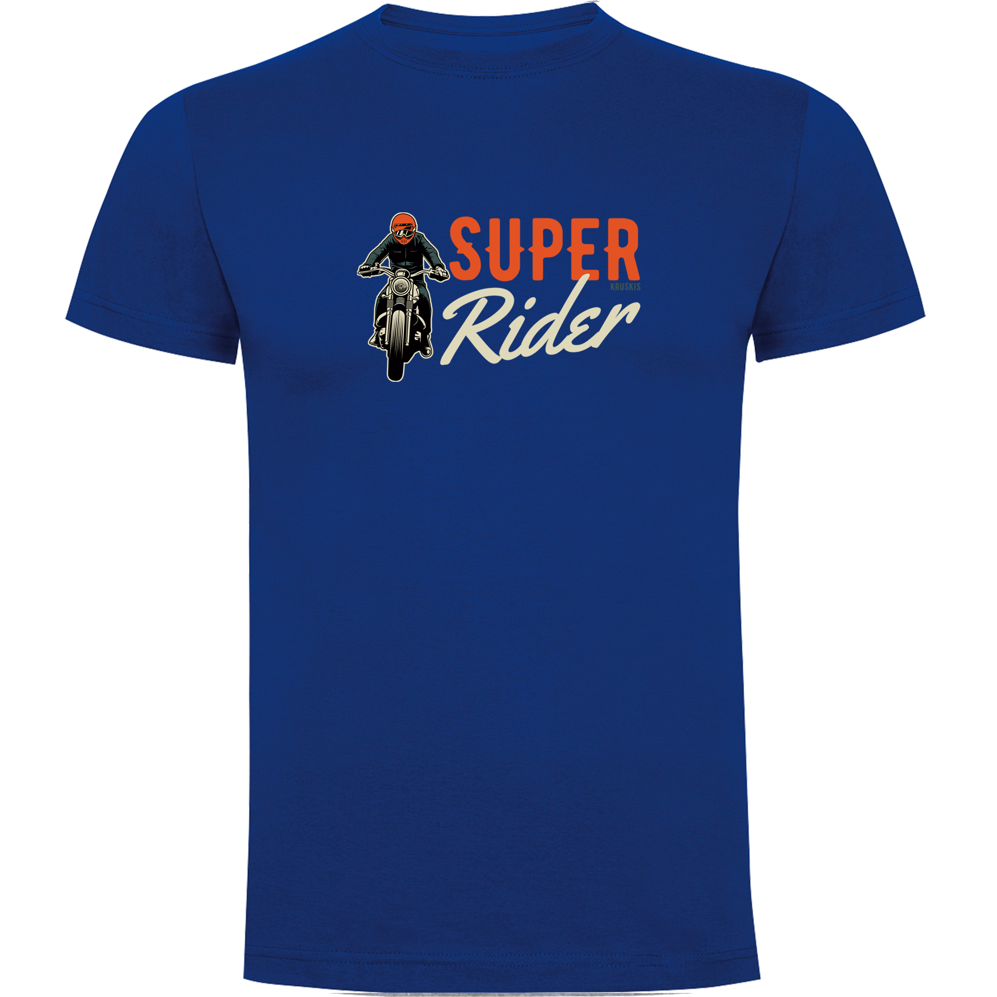 T Shirt Motorrijden Super Rider Korte Mowen Man