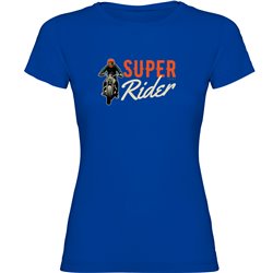 T shirt Motorcycling Super Rider Short Sleeves Woman