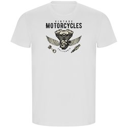 T Shirt ECO Motorcykelakning Vintage Engine Kortarmad Man