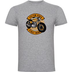 T Shirt Motorcykelakning Custom Rider Kortarmad Man