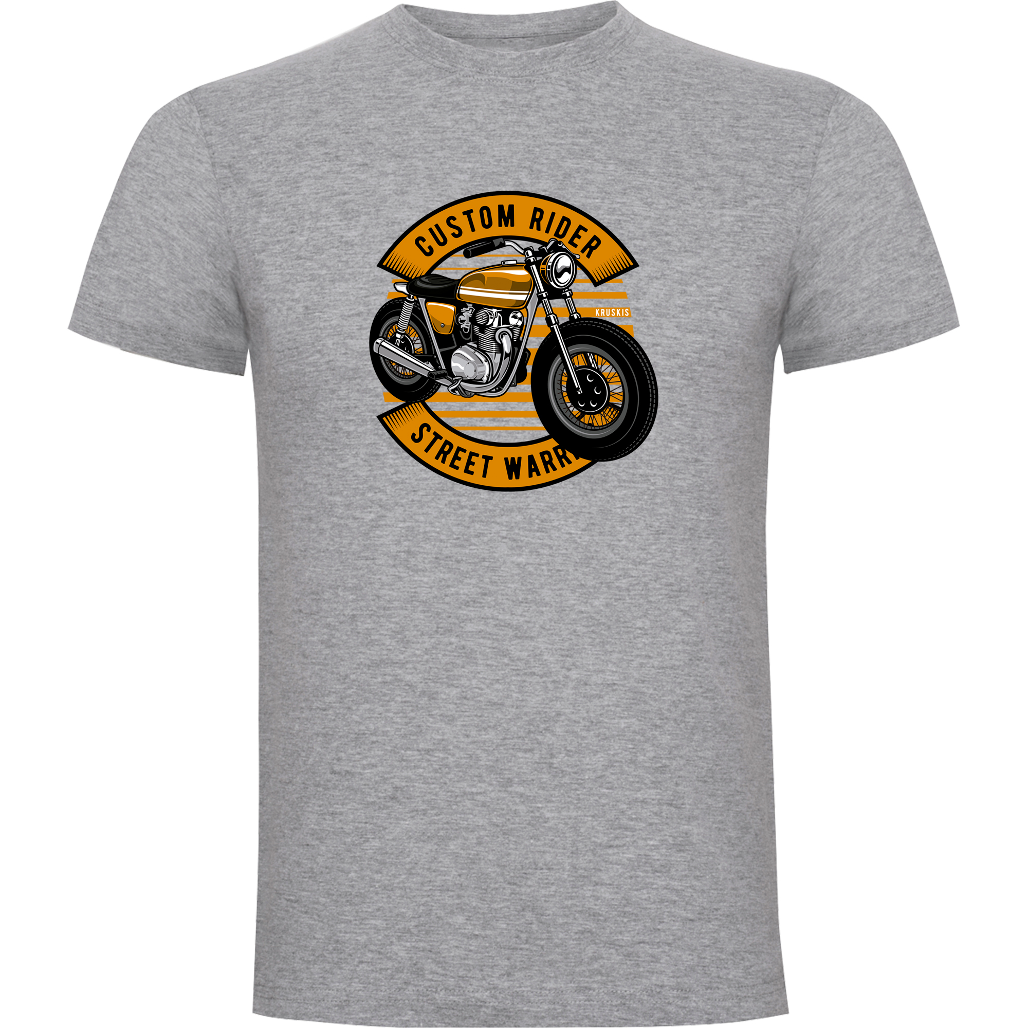 T Shirt Motorrad Custom Rider Kurzarm Mann