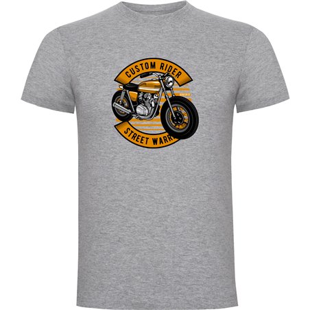 T Shirt Motorrad Custom Rider Kurzarm Mann
