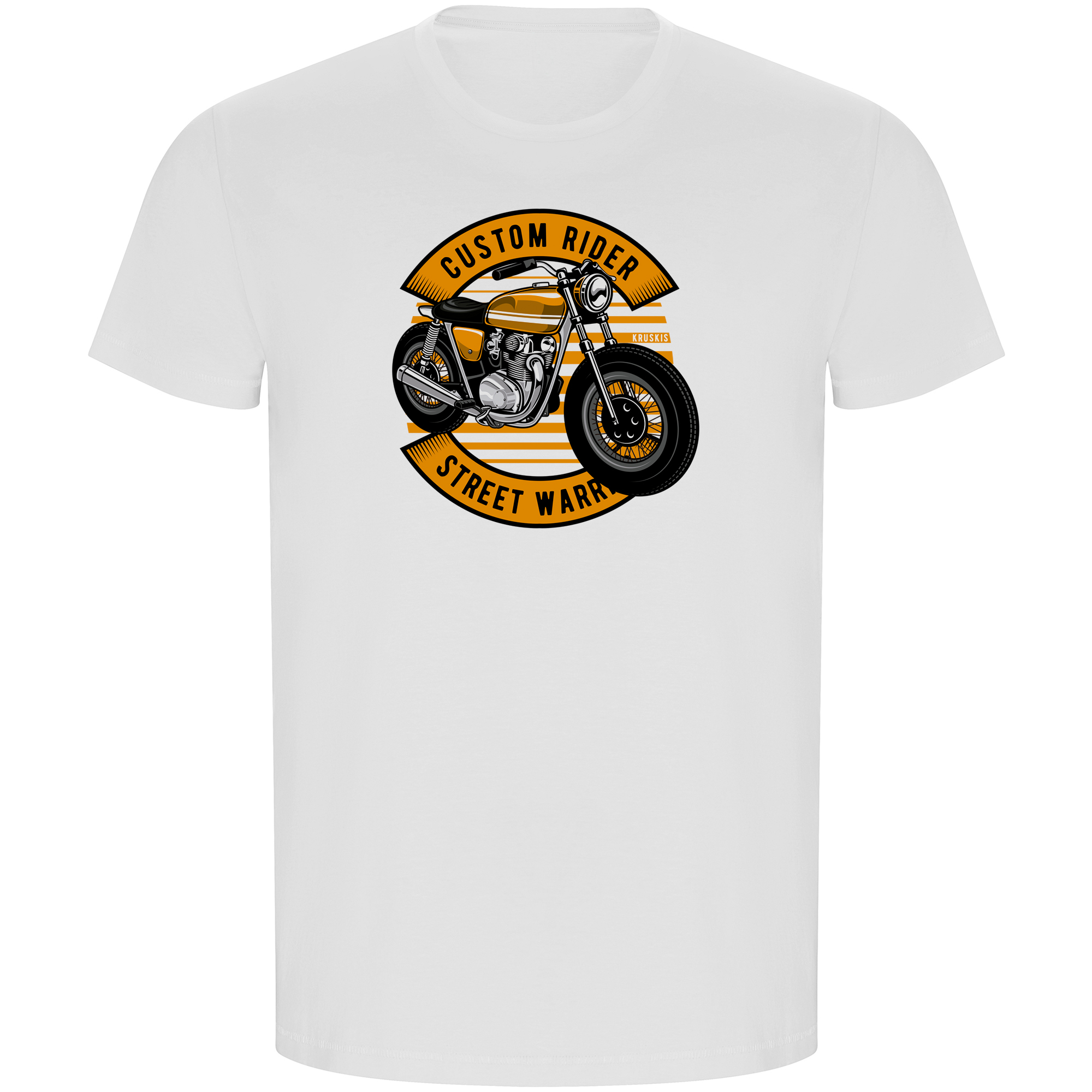 T Shirt ECO Motocykle Custom Rider Krotki Rekaw Czlowiek