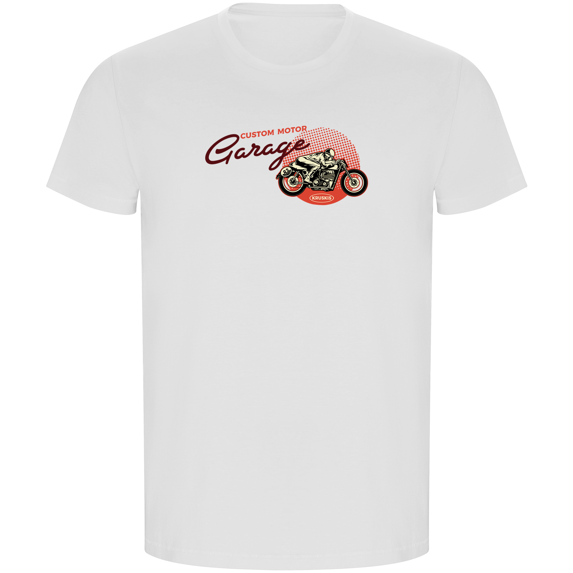 T Shirt ECO Motorrad Garage Kurzarm Mann