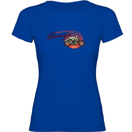 T Shirt Motorrijden Garage Korte Mouwen Vrouw