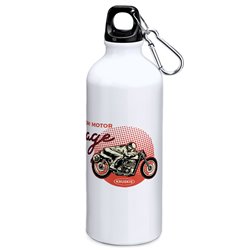 Flasche 800 ml Motorrad Garage