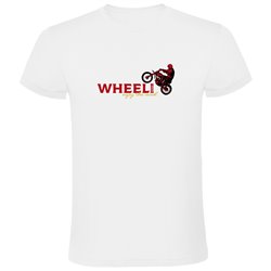 T Shirt Motorcross Wheeli Korte Mowen Man