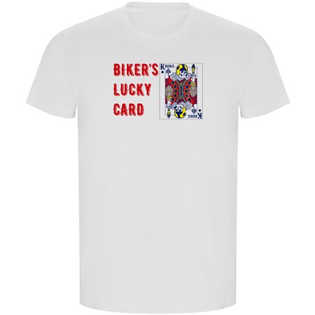 T Shirt ECO Motorcykelakning Lucky Card Kortarmad Man