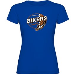 T Shirt Motorrijden Bikers Power Korte Mouwen Vrouw
