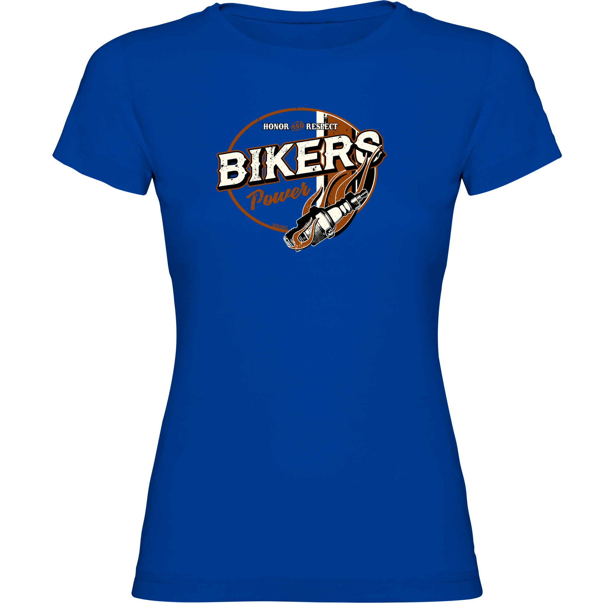 Camiseta Motociclismo Bikers Power Manga Corta Mujer