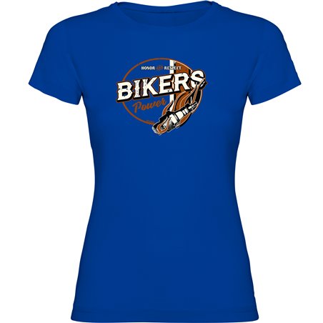 T shirt Motorcycling Bikers Power Short Sleeves Woman