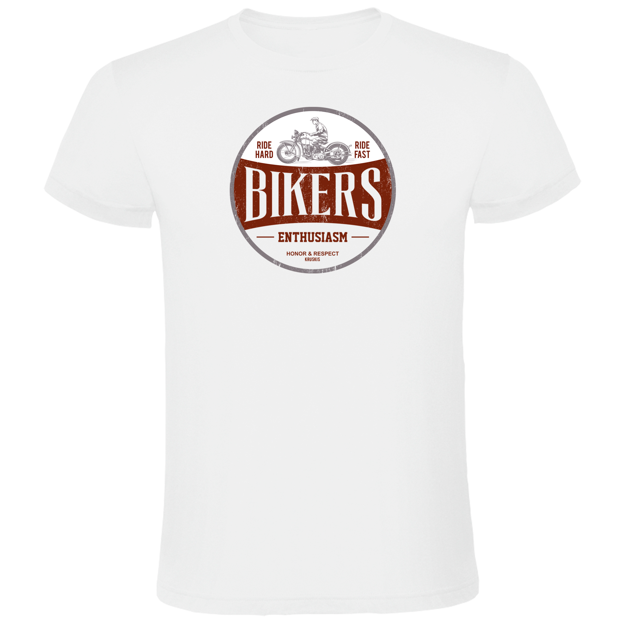 T Shirt Motocykle Bikers Enthusiasm Krotki Rekaw Czlowiek