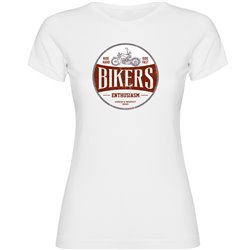 T Shirt Motocykle Bikers Enthusiasm Kortki Rekaw Kobieta