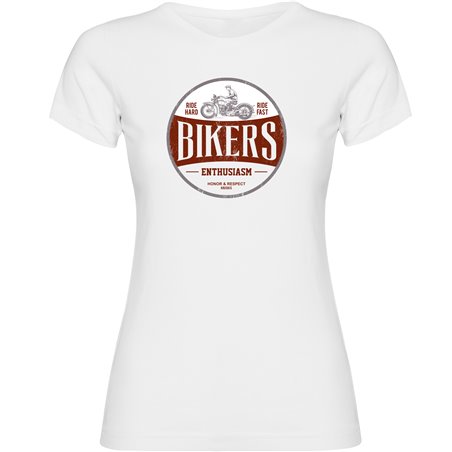 T Shirt Motorrijden Bikers Enthusiasm Korte Mouwen Vrouw