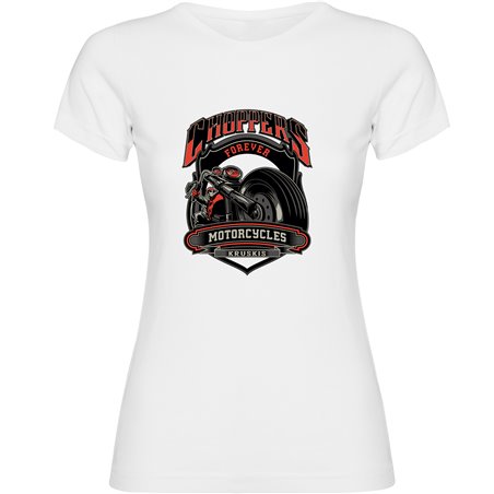 T Shirt Motociclismo Choppers Motorcycles Manica Corta Donna