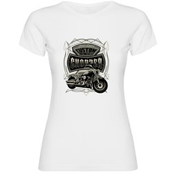 T Shirt Motorcykelakning Custom Chopper Kortarmad Kvinna