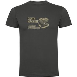 T Shirt Motorcykelakning Death Machine Kortarmad Man