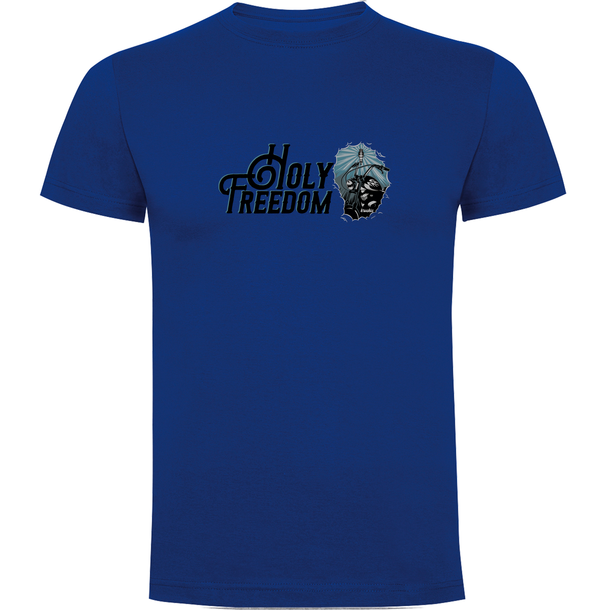 T Shirt Moto Holy Freedom Manche Courte Homme