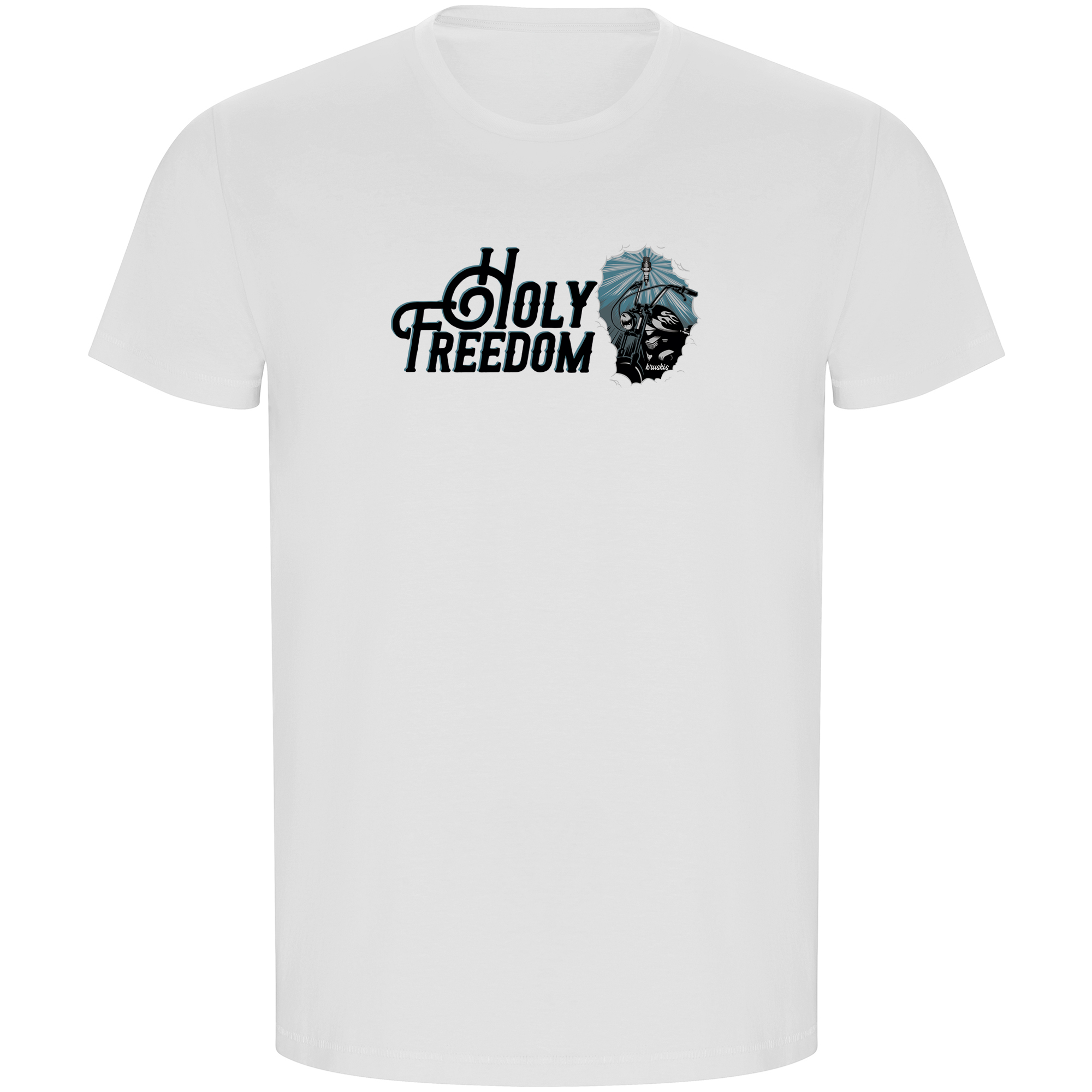 Camiseta ECO Motociclismo Holy Freedom Manga Corta Hombre