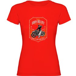 Camiseta Motociclismo Iron Heart Manga Corta Mujer
