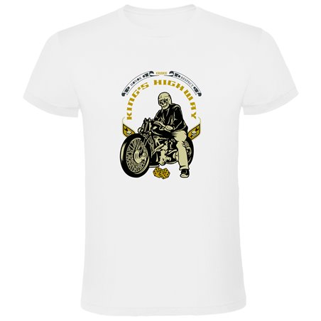Camiseta Motociclismo Kings Highway Manga Corta Hombre