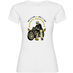T Shirt Motorcykelakning Kings Highway Kortarmad Kvinna