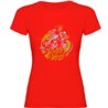 T Shirt Motociclismo King of the Road Manica Corta Donna