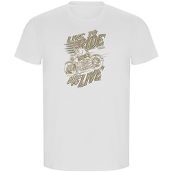 Camiseta ECO Motociclismo Live Skull Manga Corta Hombre
