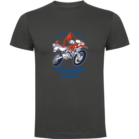 T Shirt Motocross Speed Race Kortarmad Man