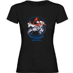 T Shirt Motocross Speed Race Kortarmad Kvinna
