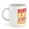 Tazza 325 ml Motociclismo Ride Eat Sleep Repeat