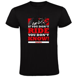 T Shirt Motorcycling Dont Know Short Sleeves Man