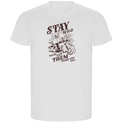 T Shirt ECO Motorcycling Stay Wild Short Sleeves Man