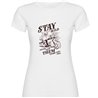 T shirt Motorcycling Stay Wild Short Sleeves Woman