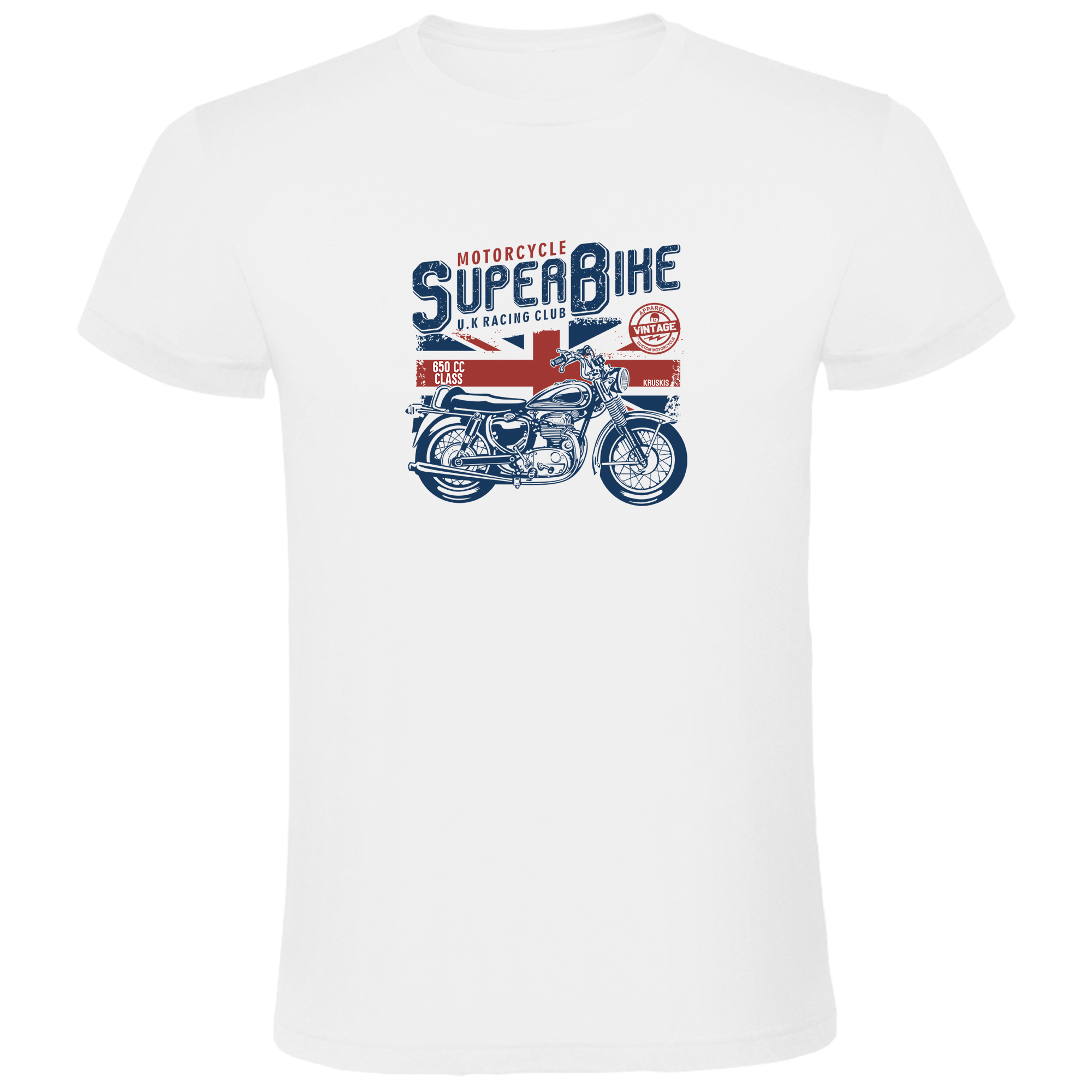 Camiseta Motociclismo Super Bike Manga Corta Hombre