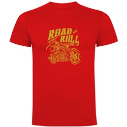 T Shirt Motorrijden Road Roll Korte Mowen Man