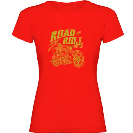 T Shirt Moto Road Roll Manche Courte Femme