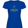T Shirt Bergsbestigning Forever Kortarmad Kvinna