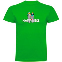 Camiseta Montanismo Happiness Manga Corta Hombre