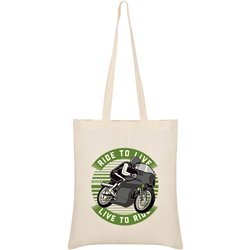 Bag Cotton Motorcycling Ride to Live Unisex