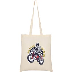 Bag Cotton Motorcycling Live to Ride Unisex