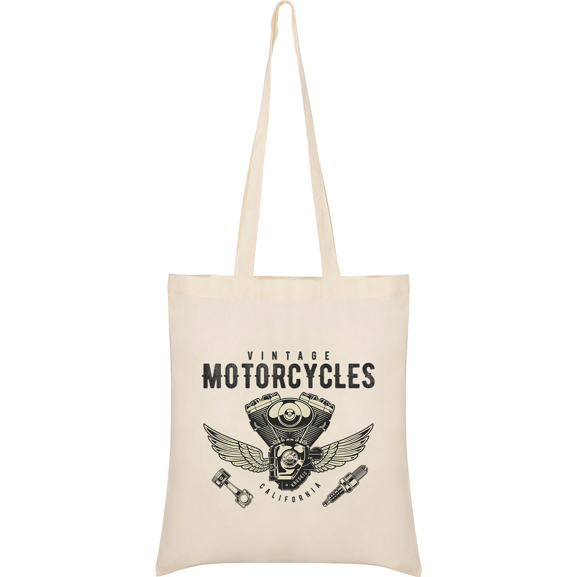 Bag Cotton Motorcycling Vintage Engine Unisex