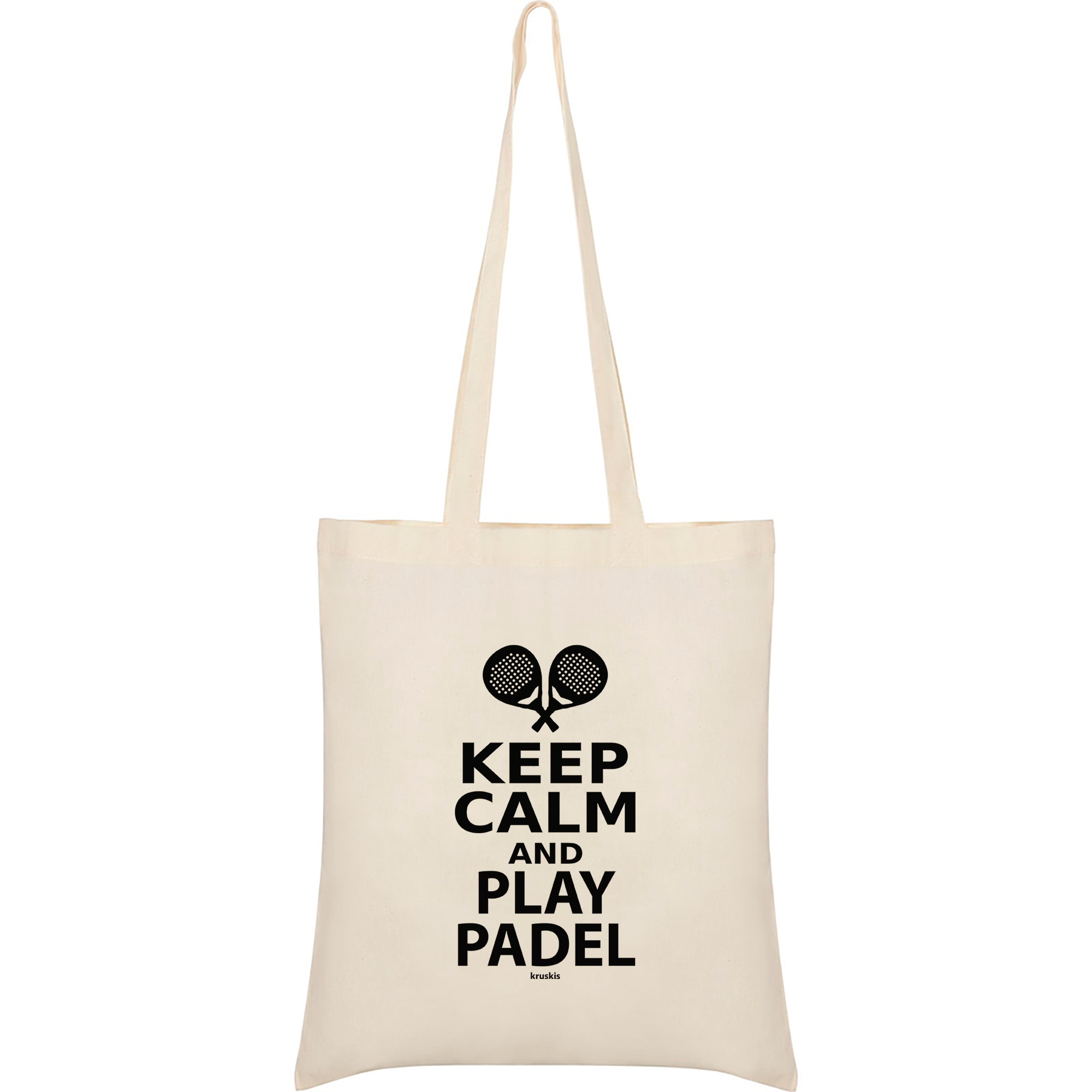 Bolsa Algodon Padel Keep Calm and Play Padel