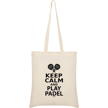Sac Coton Padel Keep Calm and Play Padel