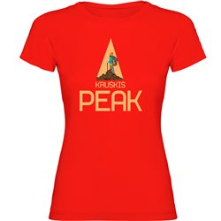 T Shirt Bergbeklimmen Peak Korte Mouwen Vrouw