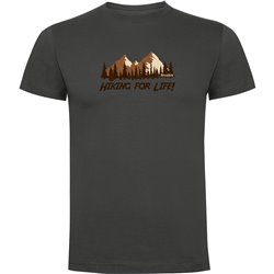Camiseta Montanismo Hiking for Life Manga Corta Hombre