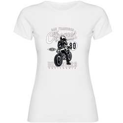 Camiseta Motociclismo Dragsters Manga Corta Mujer