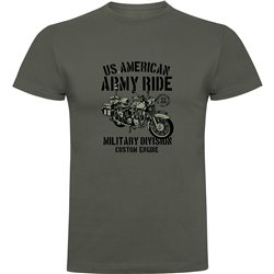 T Shirt Motorcycling Army Ride Short Sleeves Man