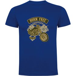 T Shirt Motorcycling Born Free Short Sleeves Man